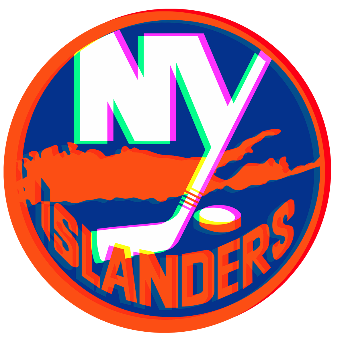 Phantom New York Islanders logo vinyl decal